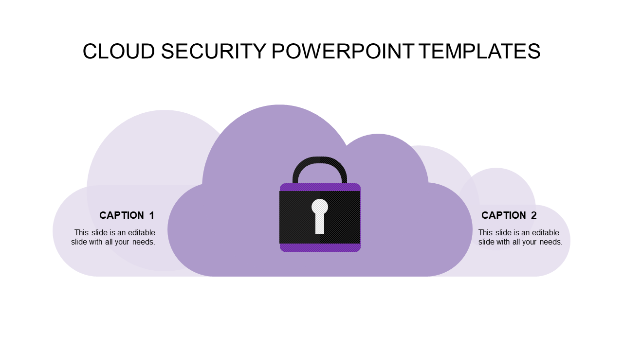 security powerpoint templates-cloud security powerpoint templates-purple